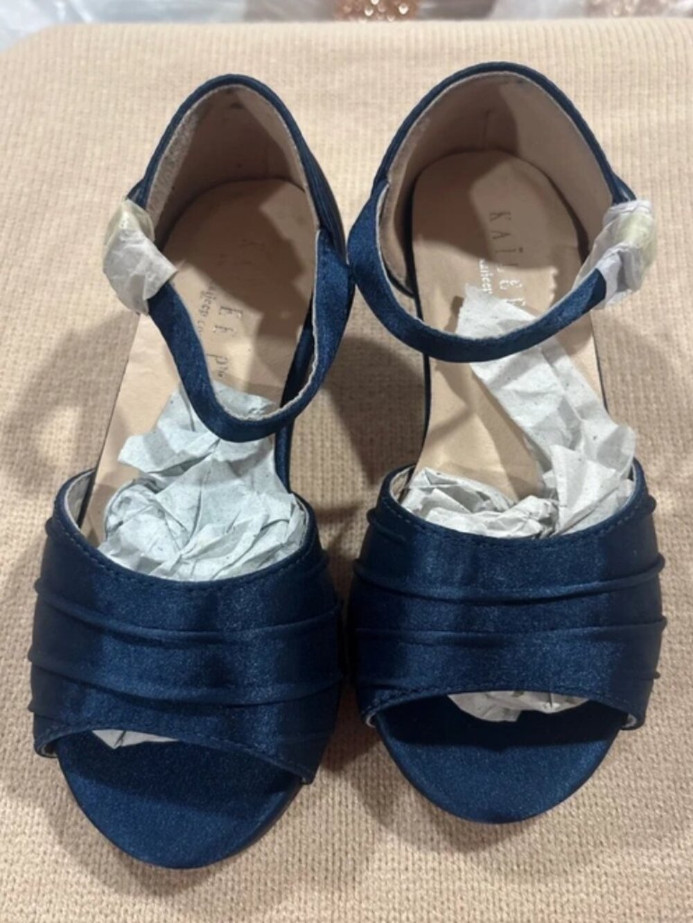 Navy blue little girls heels size 9